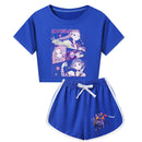 Kids Adult Anime K-Pop Demon Hunters Cosplay Costume T-Shirt Shorts - AwwwCos