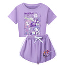 Kids Adult Anime K-Pop Demon Hunters Cosplay Costume T-Shirt Shorts - AwwwCos