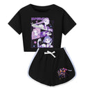 Kids Adult Anime K-Pop Demon Hunters Cosplay Costume T-Shirt Shorts - AwwwCos
