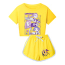 Kids Adult Anime K-Pop Demon Hunters Cosplay Costume T-Shirt Shorts - AwwwCos