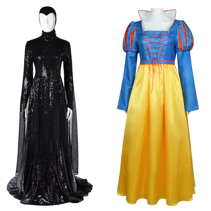 Kids Adult Film Snow White Queen Cosplay Costume