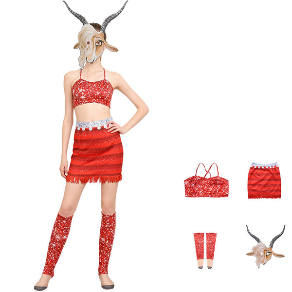 Kids Adult Girls Film Rise of the Non-Mammalians Gazelle Cosplay Costume - AwwwCos