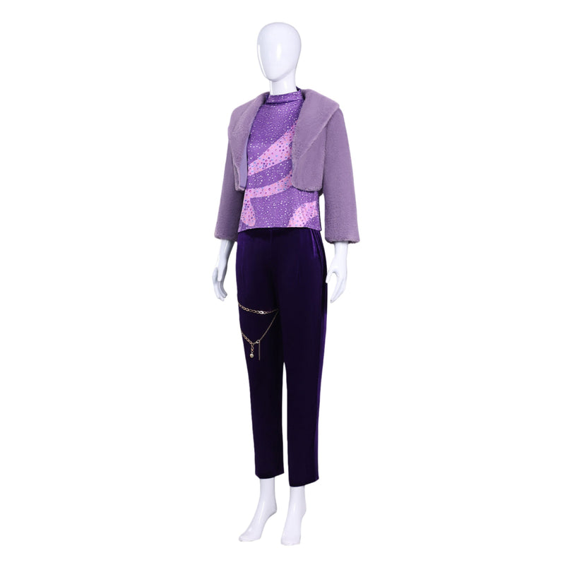 Kids Adult Girls Film Rise of the Non-Mammalians Gazelle Cosplay Purple Costume - AwwwCos