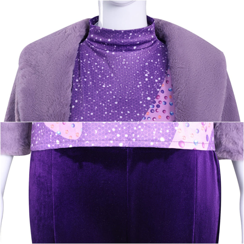 Kids Adult Girls Film Rise of the Non-Mammalians Gazelle Cosplay Purple Costume - AwwwCos