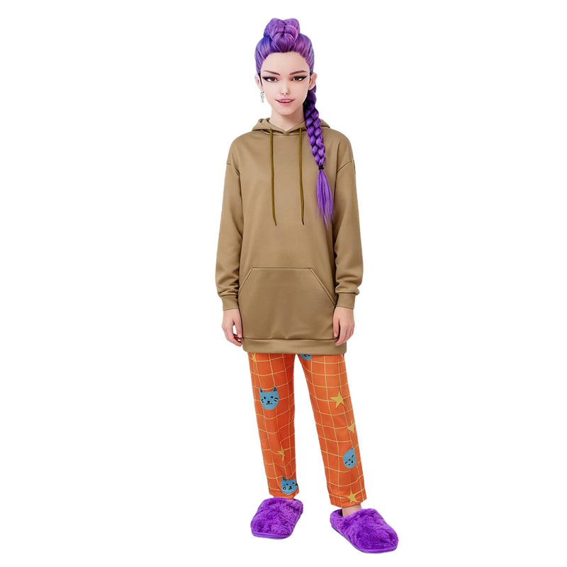 Kids Adult K-Pop: Demon Hunters Mira Zoey Rumi Cosplay Costume Animal Pajamas - AwwwCos