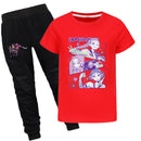 Kids Anime K-Pop Demon Hunters Cosplay Costume Cotton T-Shirt Pants - AwwwCos