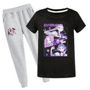 Kids Anime K-Pop Demon Hunters Cosplay Costume Cotton T-Shirt White Pants - AwwwCos
