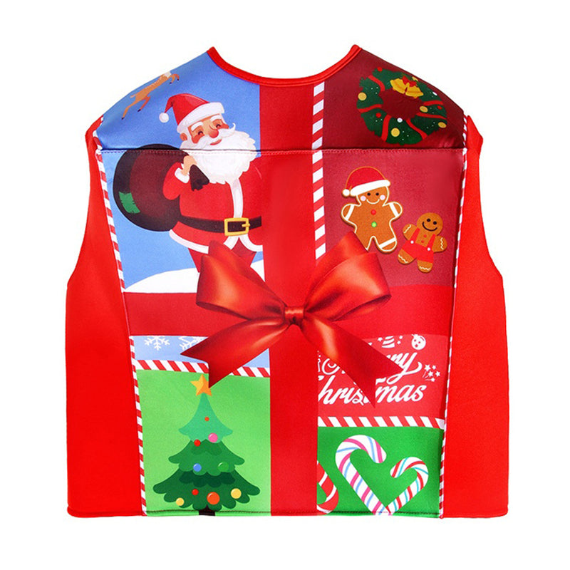 Kids Boys Girl Christmas Gift Box Elf Cosplay Costume Accessory Vest Hat - AwwwCos