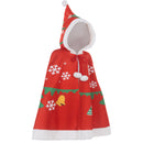 Kids Boys Girls Christmas Santa Claus Cosplay Costume Performance Cloak Shawl