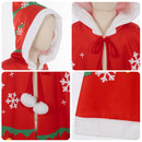 Kids Boys Girls Christmas Santa Claus Cosplay Costume Performance Cloak Shawl