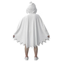Kids Boys Girls Toddler Ghost Cosplay Costume Hooded White Cloak Party Outfits - AwwwCos