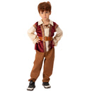 Kids Boys Medieval Pirate Cosplay Costume Fake Two Pieces Shirt Trouser Belt