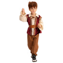 Kids Boys Medieval Pirate Cosplay Costume Fake Two Pieces Shirt Trouser Belt