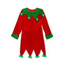 Kids Boys Santa Claus Elf Cosplay Costume Christmas Velvet Dress Hat Shoes