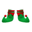 Kids Boys Santa Claus Elf Cosplay Costume Christmas Velvet Dress Hat Shoes