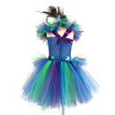 Kids Flower Girl Tutu Deluxe Peacock Dress for Wedding Party - AwwwCos