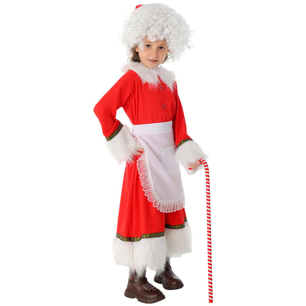 Kids Girl Christmas Madame Claude Cosplay Princess Dress Cute Xmas Dress - AwwwCos