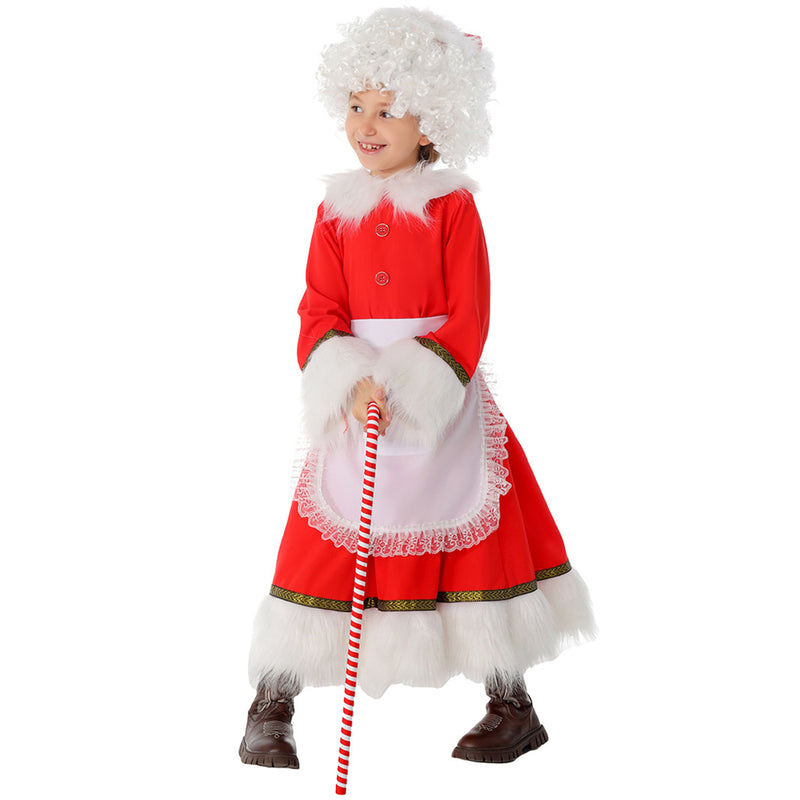 Kids Girl Christmas Madame Claude Cosplay Princess Dress Cute Xmas Dress - AwwwCos
