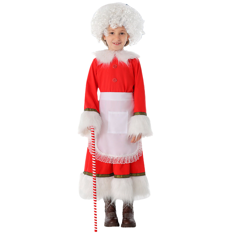 Kids Girl Christmas Madame Claude Cosplay Princess Dress Cute Xmas Dress - AwwwCos
