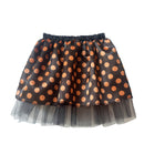 Kids Girls 80s Theme Party Fancy Dot Dress Casual Elasticated Tulle Trim Skirt