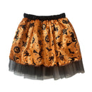 Kids Girls 80s Theme Party Fancy Dot Dress Casual Elasticated Tulle Trim Skirt