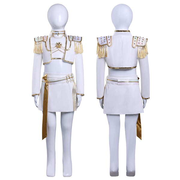 Kids Girls Anime K-Pop: Demon Hunters Mira Cosplay Costume White Uniform - AwwwCos