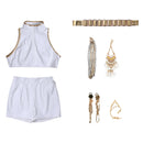 Kids Girls Anime K-Pop: Demon Hunters Rumi Cosplay Costume White Uniform - AwwwCos