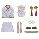 Kids Girls Anime K-Pop: Demon Hunters Zoey Cosplay Costume White Uniform - AwwwCos