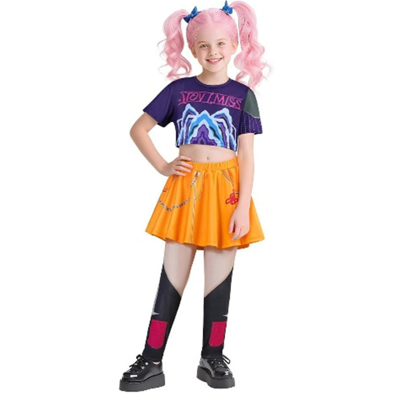 Kids Girls Anime K-Pop: Demon Hunters Zoey Rumi Mira Cosplay Costume - AwwwCos