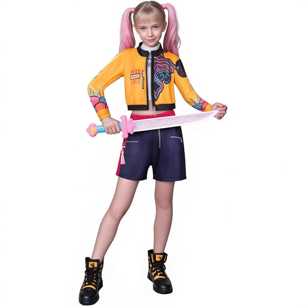 Kids Girls Anime K-Pop: Demon Hunters Zoey Rumi Mira Cosplay Costume - AwwwCos