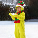 Kids Girls Boys Christmas Elf Cosplay Costume Green Jumpsuit Hat Gloves - AwwwCos