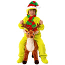 Kids Girls Boys Christmas Elf Cosplay Costume Green Jumpsuit Hat Gloves - AwwwCos