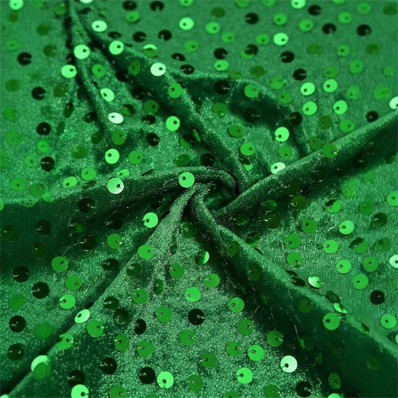 Kids Girls Christmas Elf Cosplay Costume Sequin Velvet Dress Hat Socks - AwwwCos