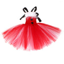 Kids Girls Christmas Santa Claus Cosplay Costume knitted Tutu Dress Hat Socks - AwwwCos