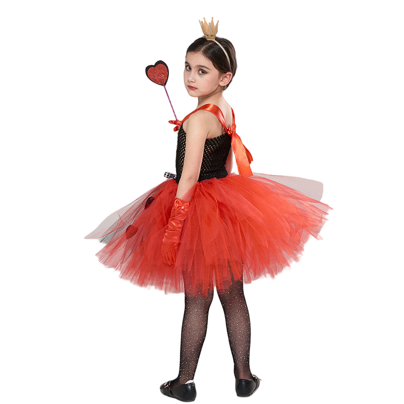 Kids Girls Clown Costume Halloween Cosplay Dress Up Circus Outfit