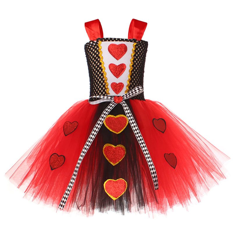 Kids Girls Clown Costume Halloween Cosplay Dress Up Circus Outfit