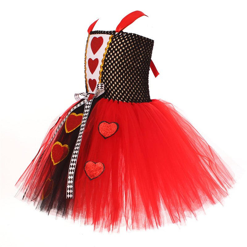Kids Girls Clown Costume Halloween Cosplay Dress Up Circus Outfit