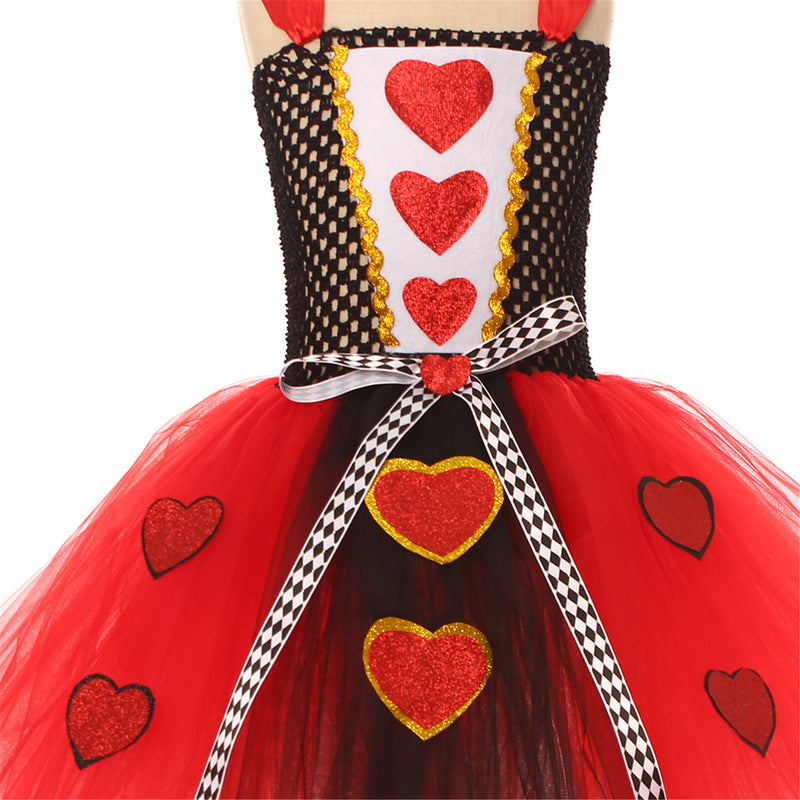 Kids Girls Clown Costume Halloween Cosplay Dress Up Circus Outfit