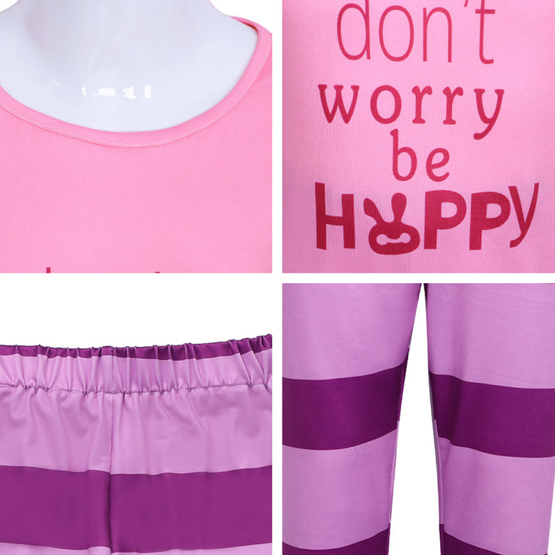 Kids Girls Film Rise of the Non-Mammalians Judy Hopps Cosplay Costume Pink Suits - AwwwCos