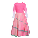 Kids Girls Film Wicked Glinda Cosplay Costume Pink Long Sleeve Dress - AwwwCos