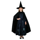 Kids Girls Film Wicked Witch Elphaba Cosplay Costume Dress Black Cloak Hat - AwwwCos