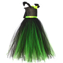 Kids Girls Film Wicked Witch Elphaba Cosplay Costume Dress Gloves Hat - AwwwCos