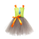Kids Girls Fox Nick Wilde Cosplay Costume Crocheted Tutu Dress Ears Headband - AwwwCos