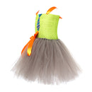 Kids Girls Fox Nick Wilde Cosplay Costume Crocheted Tutu Dress Ears Headband - AwwwCos