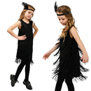 Kids Girls Retro Latin Dance Tassel Skirt Stage Performance Costume - AwwwCos