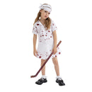 Kids Girls Silent Hill Dead by Daylight Nures Cosplay Costume Hat Bandage Dress