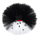 Kids Halloween Party Black White Girls Art Cosplay Costume Puffy Dress Tutu Skirt - AwwwCos