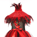Kids Halloween Spider Witch Devil Crochet Top Puffy Tulle Dress - AwwwCos