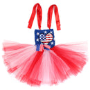 Kids Independence Day Patriotic Cosplay Crochet Dress Pink Skirt - AwwwCos