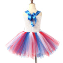 Kids Independence Day Patriotic Cosplay Crochet Dress Tulle Skirt - AwwwCos